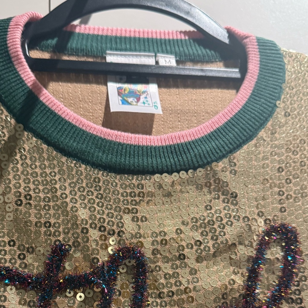 Queen of Sparkles Birthday Queen" sequin sweater - Picture 2 of 5